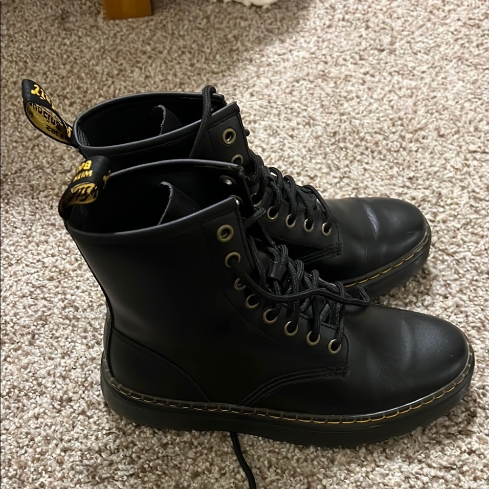 Dr. Martens Black Leather Boots